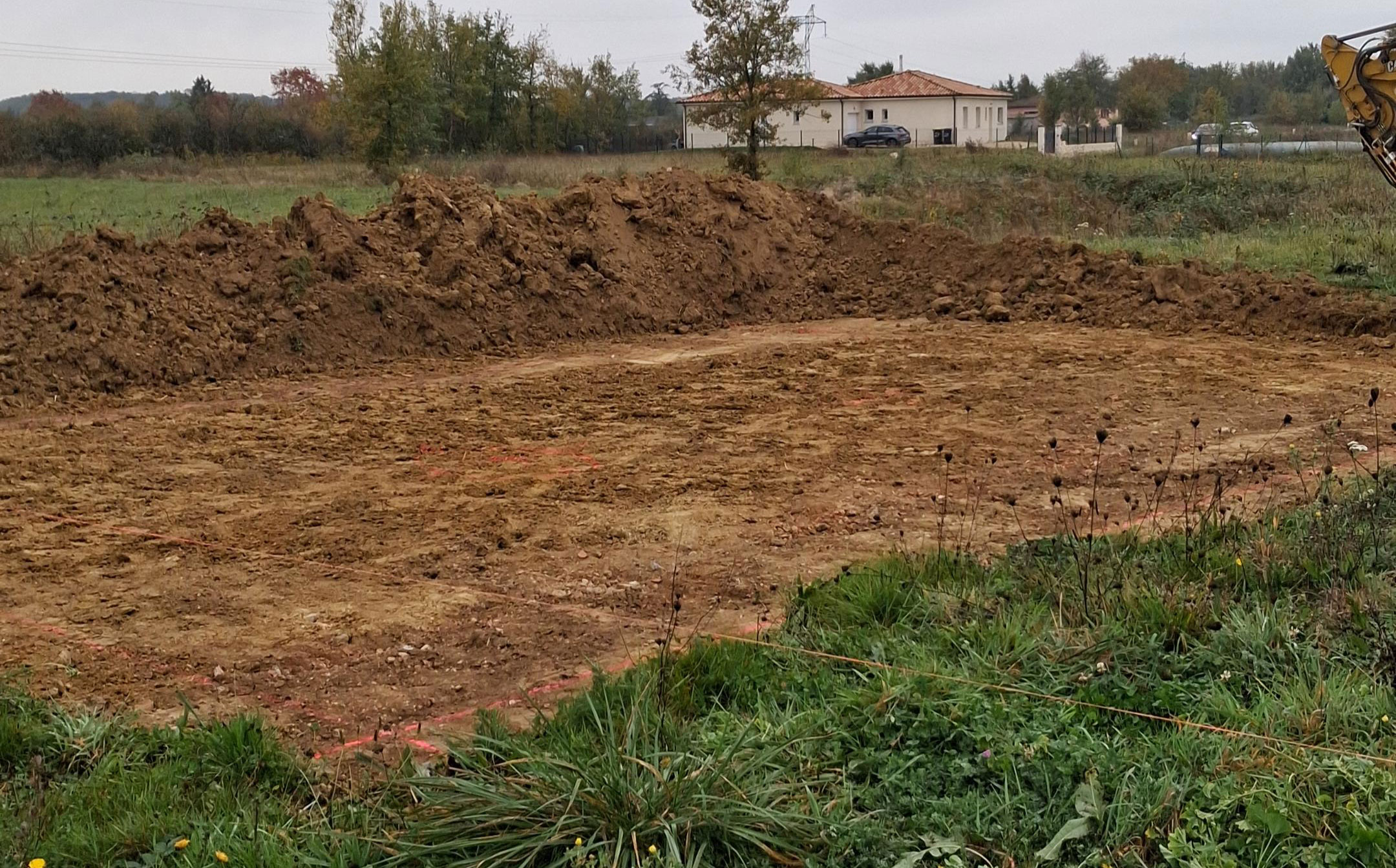 Le terrassement quand tout commence