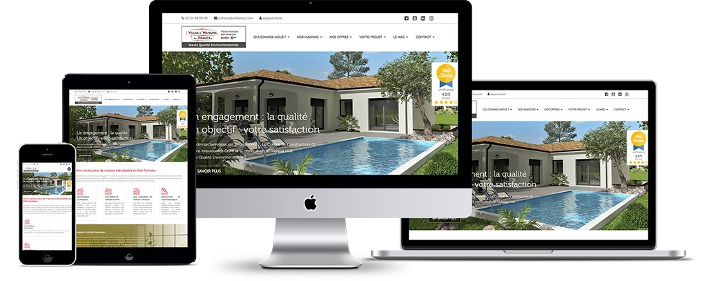 Lancement de notre nouveau site internet VILLAS ET MAISONS DE FRANCE