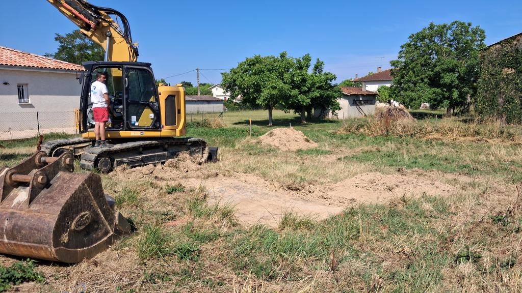 Ouverture de chantier a negrepelisse la maison de jessica prend vie