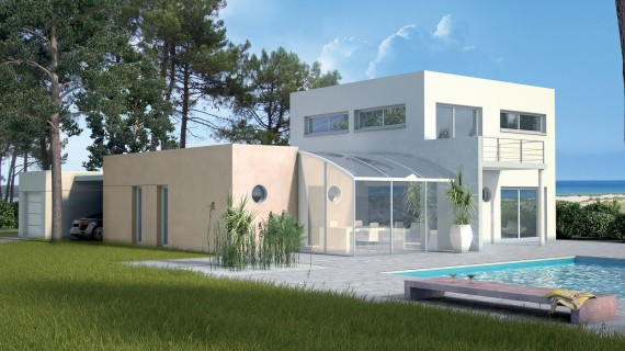 Modele lavalliere facade cote jour