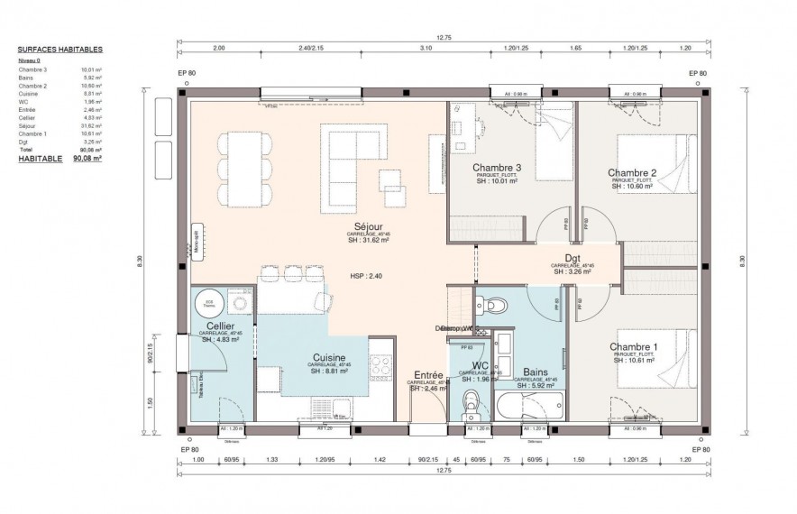 offre terrain maison TMPB0156815AAE3500
